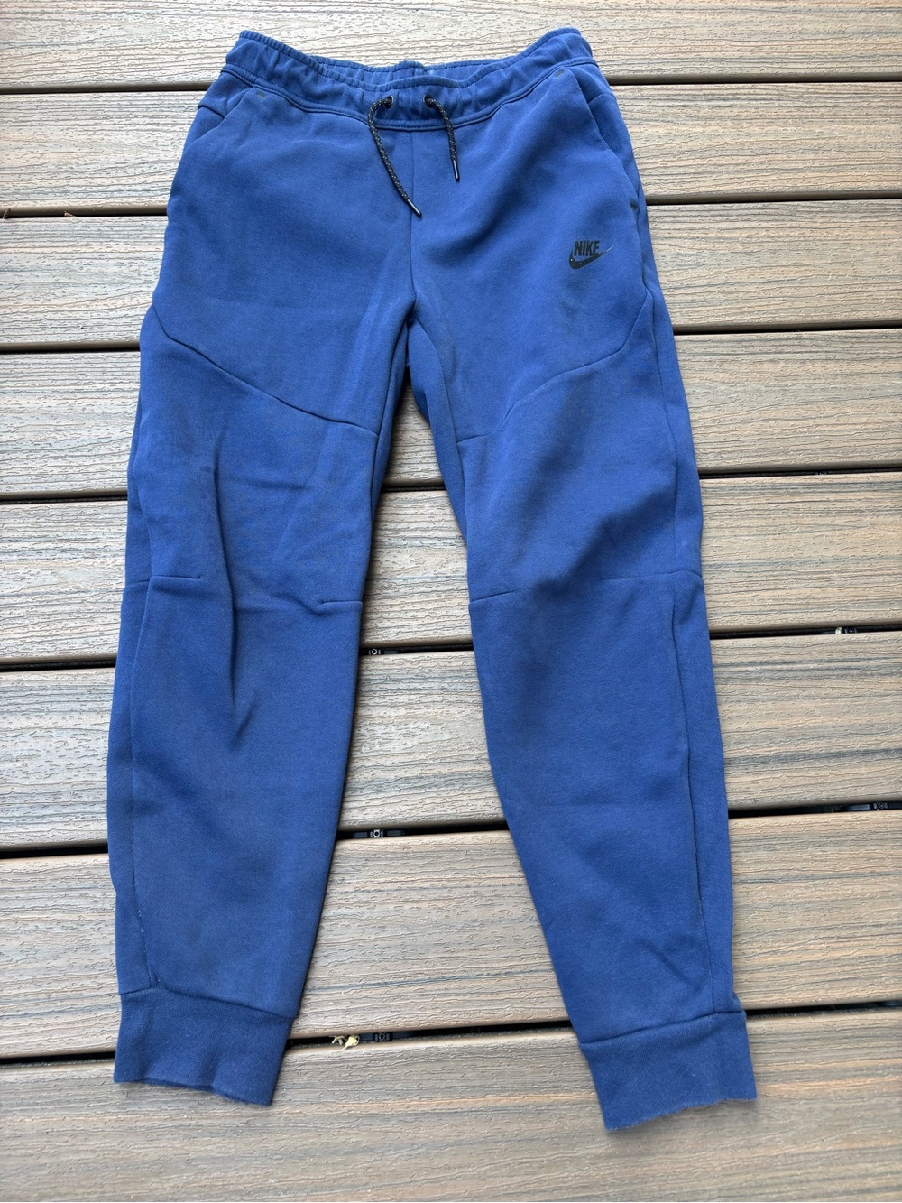 Nike Tech Fleece Mens Navy Blue Jogger Pants Small CU4495-410